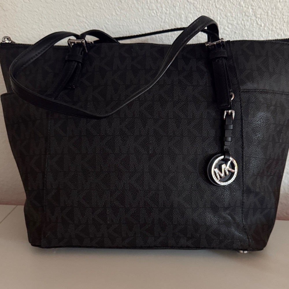 Michael Kors Black Monogram Tote